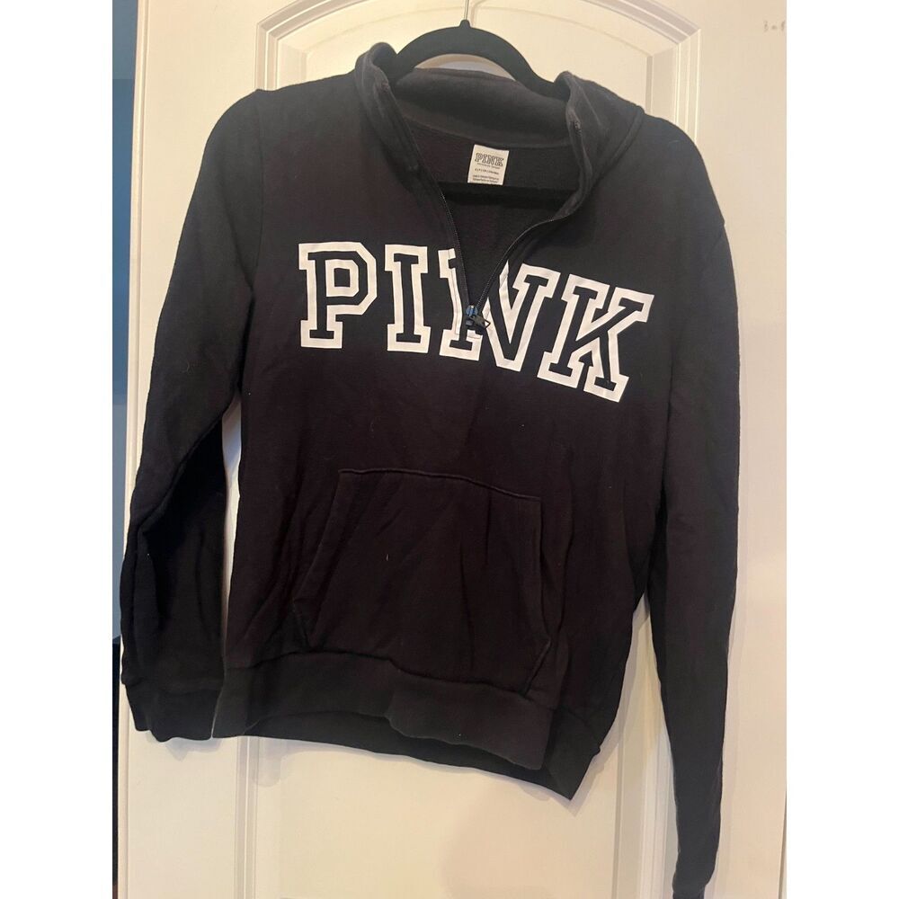 PINK Quarter Zip Sweatshirt Size Small